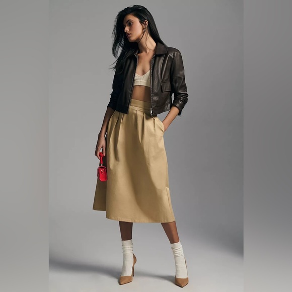 NWT Corey Lynn Calter Pleated Trouser Skirt Size XL - Picture 3 of 7